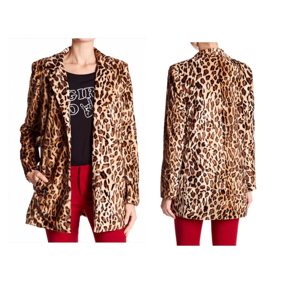 Philosophy Leopard fur jacket